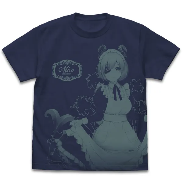 堰代ミコ オールプリントTシャツ キュアメイドカフェver.／ＸＬ