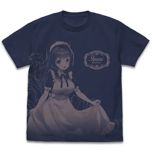 柚原いづみ オールプリントTシャツ キュアメイドカフェver.／ＸＬ