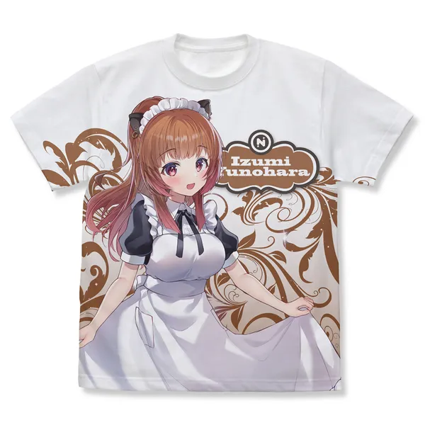 柚原いづみ フルグラフィックTシャツ キュアメイドカフェver.